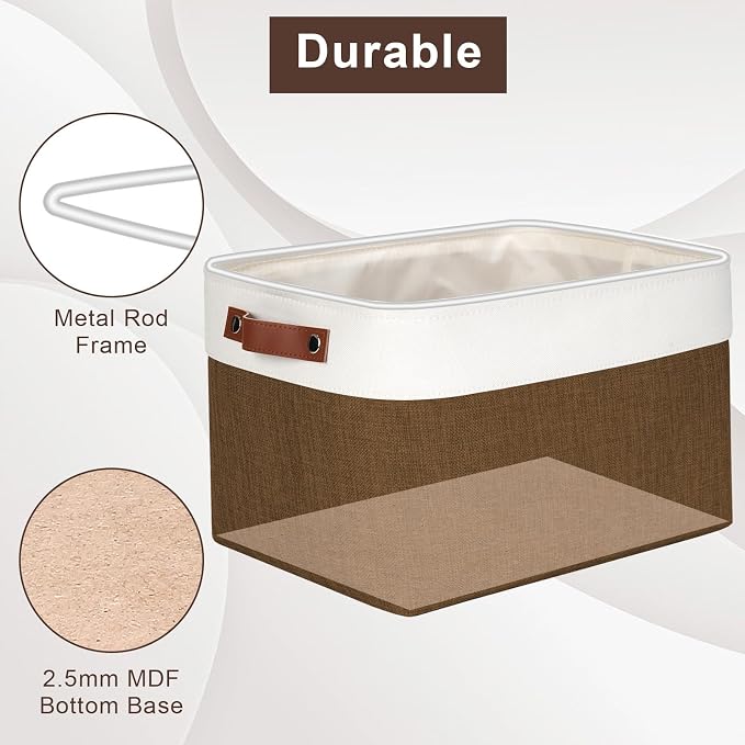 Bagnizer Storage Bins Large Fabric Storage Baskets - Image 4