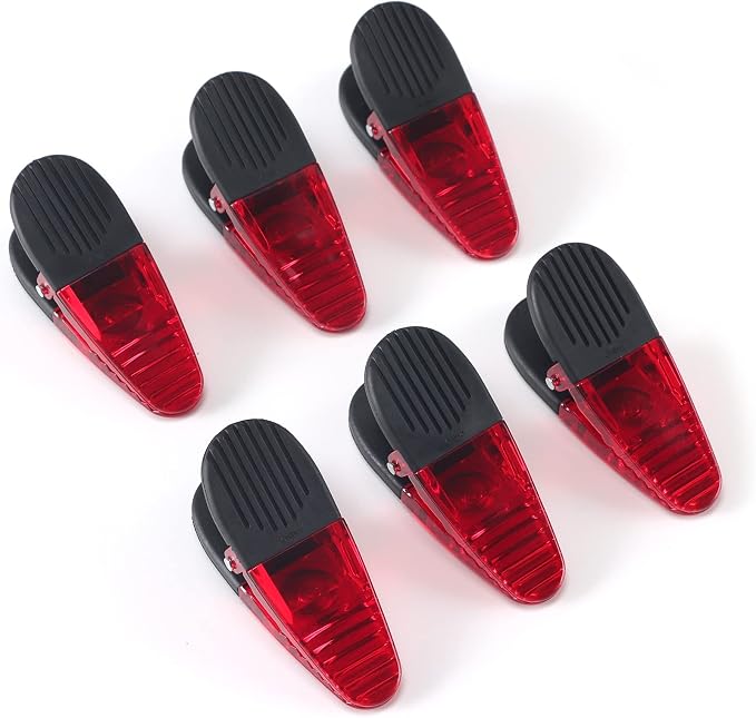 3-1/4" Length Plastic Refrigerator Magnet Clips Sets，Magnet Paper Clips by Yi+Concept