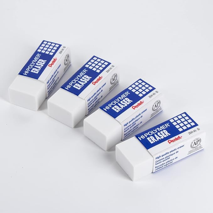 Pentel Hi-Polymer Block Eraser Small White - Image 2