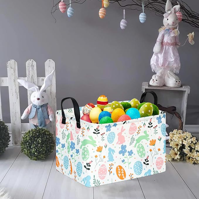 FUULOXE Storage Bin for Shelves Rectangle Closet Baskets Foldable Box - Image 4