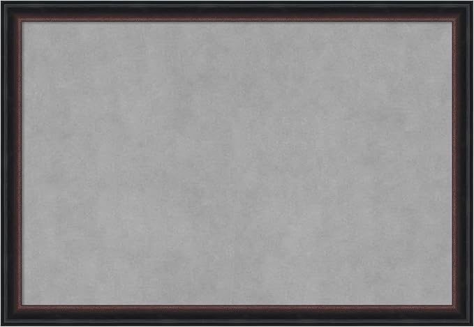 Amanti Art Black Framed Magnetic Board 18x26 Medium Vision Board by AmantiArt