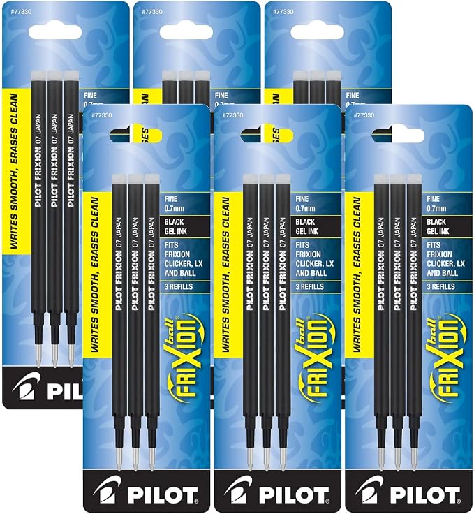 Pilot Gel Ink Refills for FriXion Erasable Gel Pen, Fine Point by PilotCorporationofAmerica