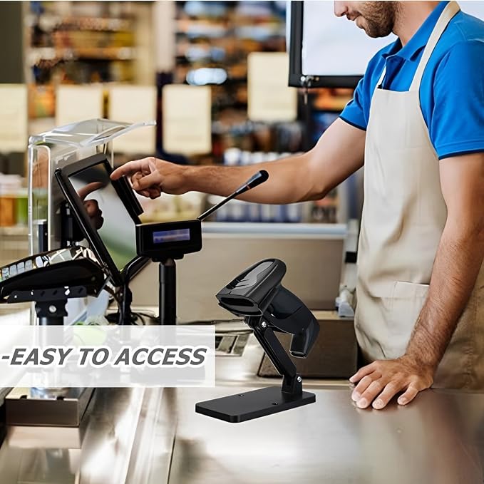 Universal Scanner Holder, Adjustable Barcode Scanner Stand, No Assembly Barcode - Image 6