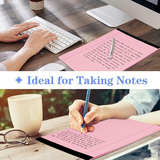 WINKIO Colored Legal Pads, 3 Pack Writing Pads 8.5 x 11 inch, Micro Perforated - Image 6