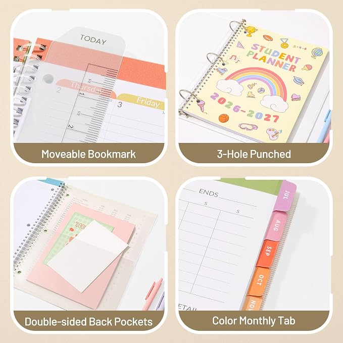 SUNEE Elementary Student Planner 2026-2027, Academic Year Jul. 2026 - Image 5