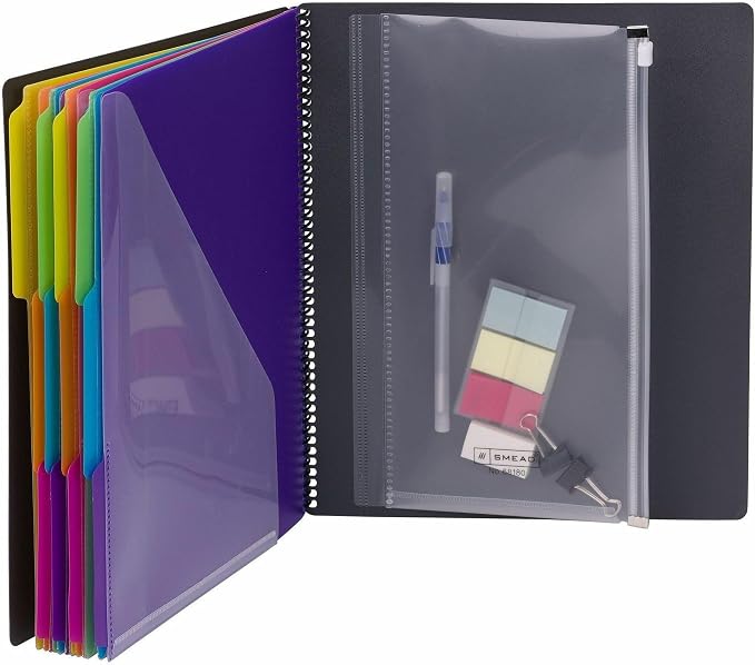Smead Project Organizer, 24 Pockets, Tear Resistant Poly, 1/3-Cut Tabs - Image 6