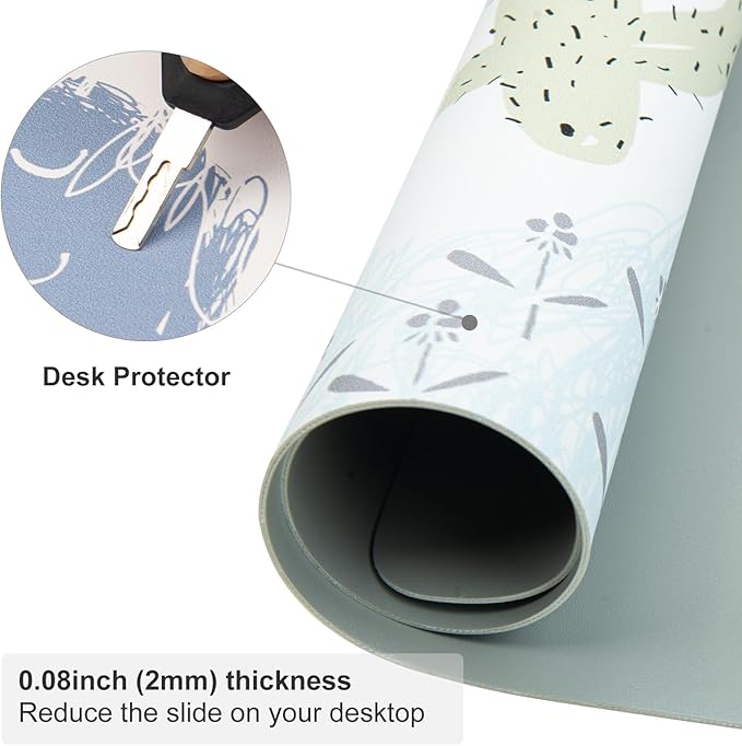 Colorful Star Large Mouse Pad, Waterproof PU Leather Abstract Desk Mat - Image 4