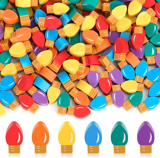 JUNEBRUSHS 150Pcs Christmas Erasers by JUNEBRUSHS