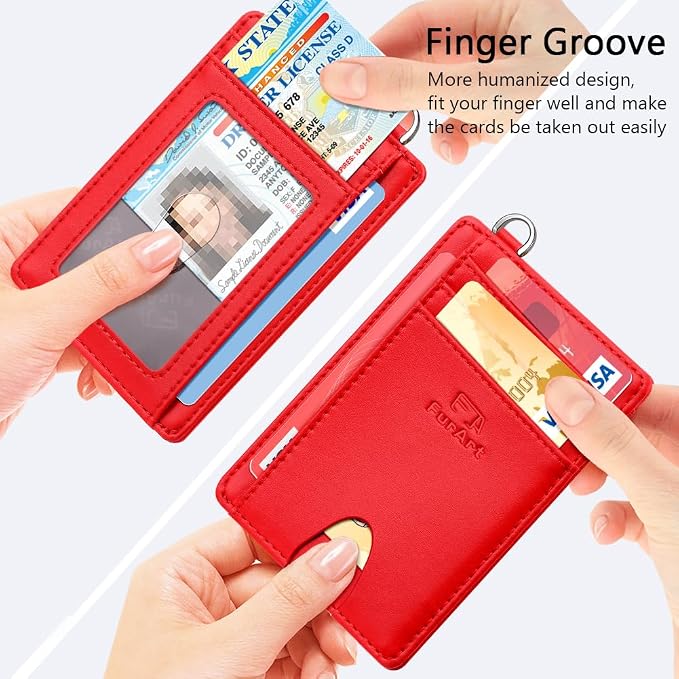 FurArt Slim Minimalist Wallet RFID Credit Card Holder - Image 3