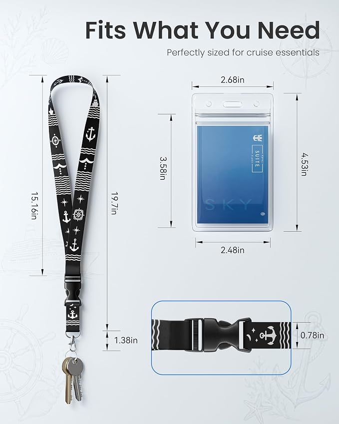 Avorast 5 Pack Cruise Lanyards for Ship Cards, Cruise Essentials 2026 for - Image 8