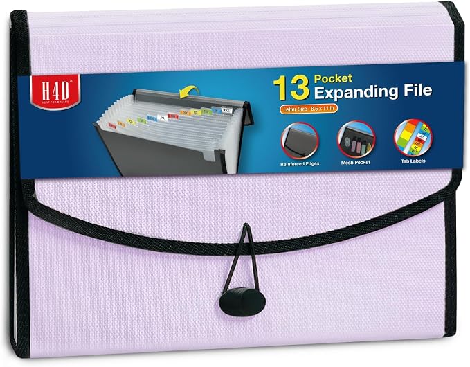 H4D 13-Pocket Accordion File Organizer by H4D