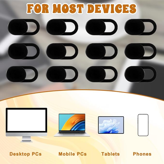 50 Pcs Webcam Cover Slide, 0.023 Inch Ultra-Thin Universal Camera Privacy Cover - Image 4