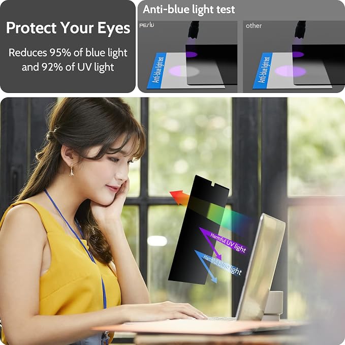 Peslv Magnetic Privacy Screen for MacBook Pro 16 Inch, 16inch Removable Matte - Image 5