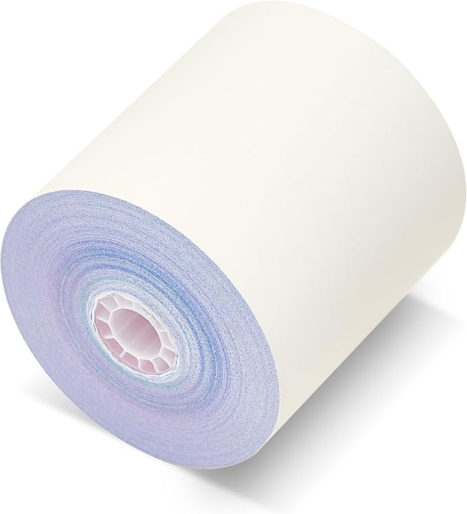 3-ply 3" inch 65' Feet (50 Rolls) White/Canary/Pink Carbonless Kitchen Paper 50 Rolls TMU 220 ShopSmartOnline (3-ply 3" inch 65' Feet)-DeskLoop Office