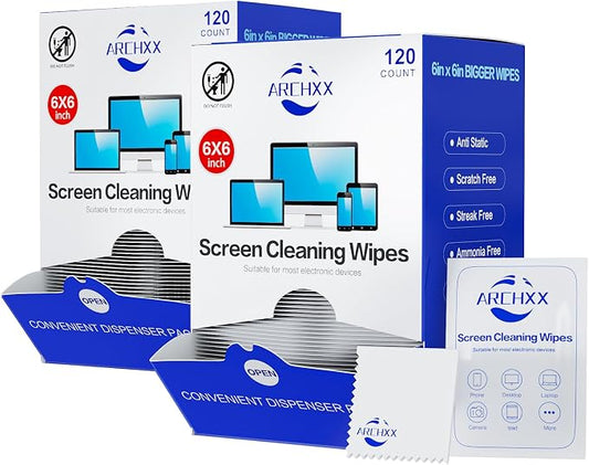 ARCHXX Screen Wipes for Electronics, Car Screen Cleaner, Lens Wipes by ARCHXX