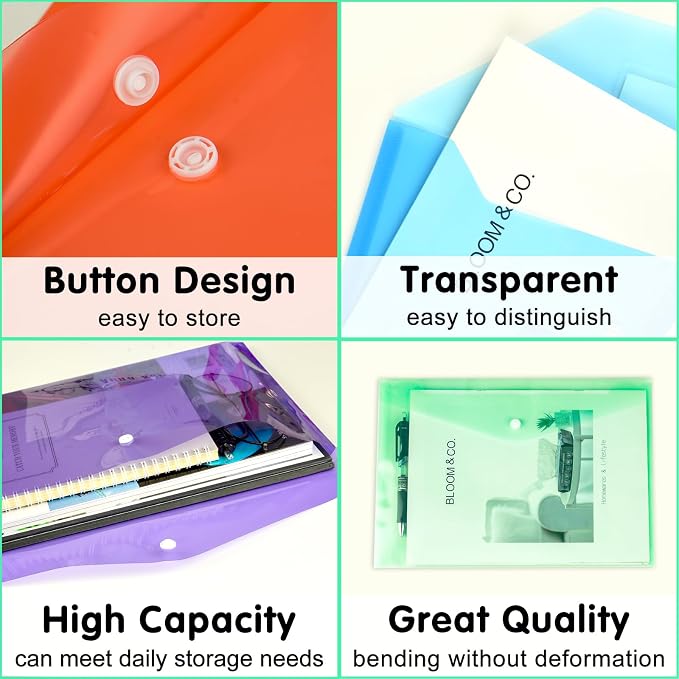 NACHLYNN 48pcs Plastic Envelopes Poly Envelopes - Image 3