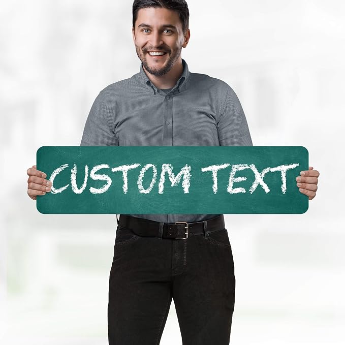 Custom Sign, Custom Street Sign, 11 Font Colors, 13 Font Styles, 4 Hole Options - Image 2