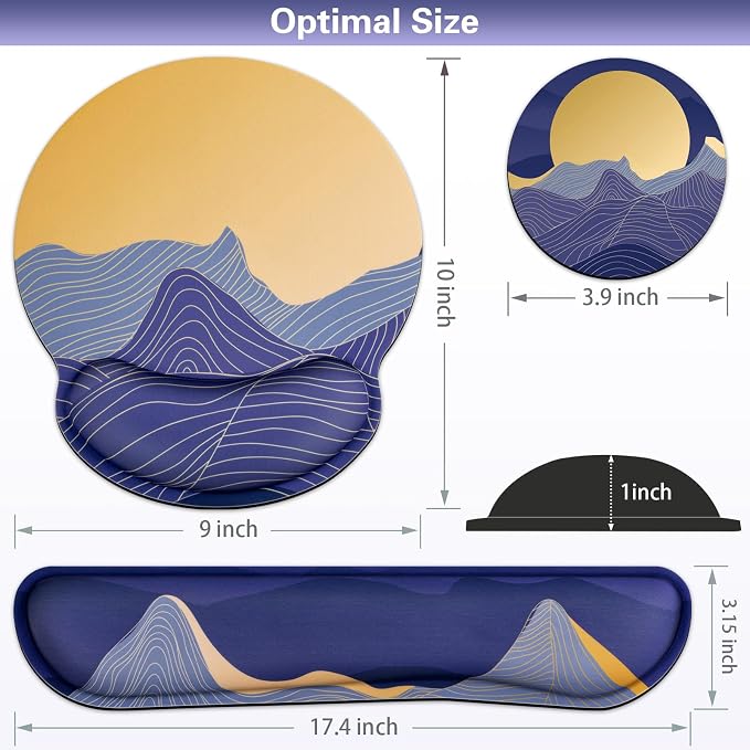 Ergonomic Keyboard Wrist Rest, Mouse Pad - Image 6