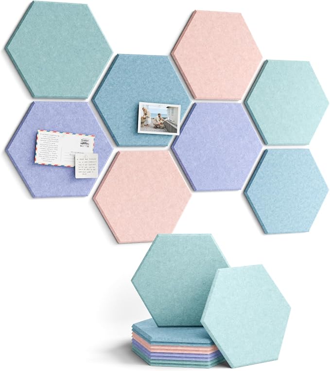 Fluxynara Hexagon Cork Board Alternative by FLUXYNARA