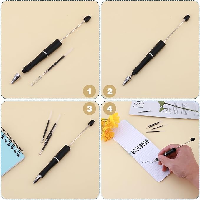 Retractable Ballpoint Pen Refills 30 Pieces 1mm, 4.2 Inch Ink Pen Refills - Image 4