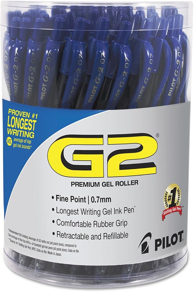 Pilot G2 Premium Gel Pen Convenience Pack, Retractable, Fine 0.7 mm by PilotCorporationofAmerica