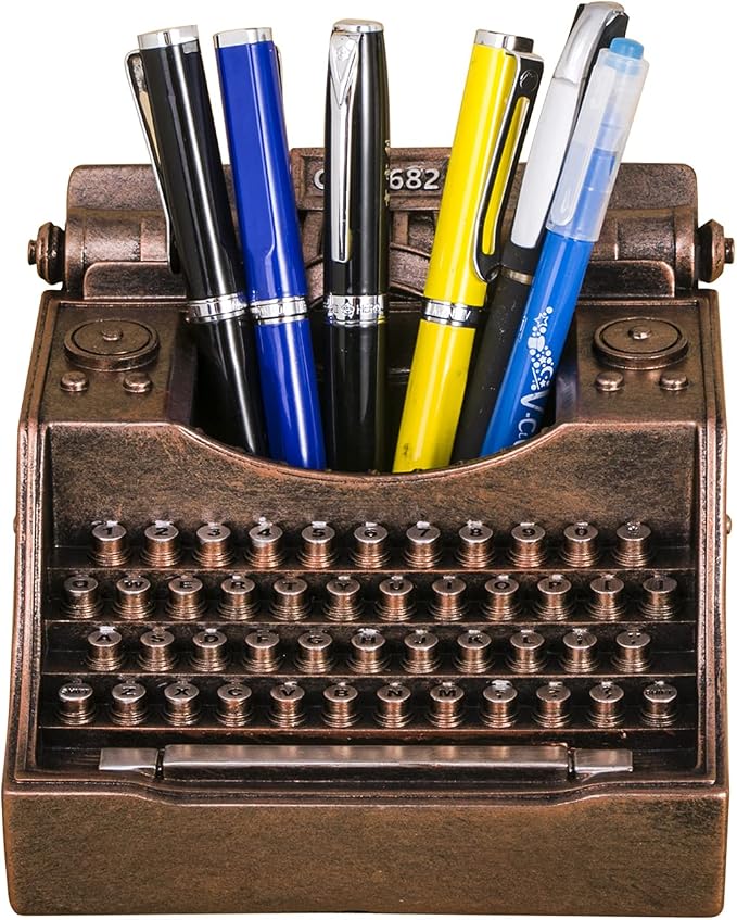 Retro Typewriter Pen Holder Desk Organizers - Image 3