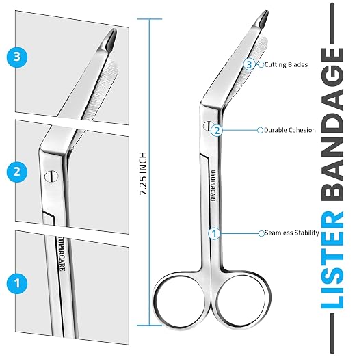 Utopia Care Bandage Scissors, 7.5 Inch Stainless Steel Shears - Image 2