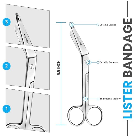 Utopia Care Bandage Scissors, 5.5 Inch Stainless Steel Shears - Image 2
