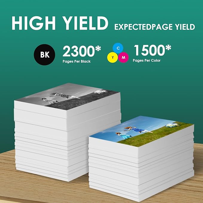 950XL 951XL Ink Cartridges Combo Pack Replacement for HP 950 951 XL for HP OfficeJet Pro 8600 8610 8630 8620 8615 8625 8100 276DW 251DW Printer,Black Cyan Magenta Yellow-DeskLoop Office