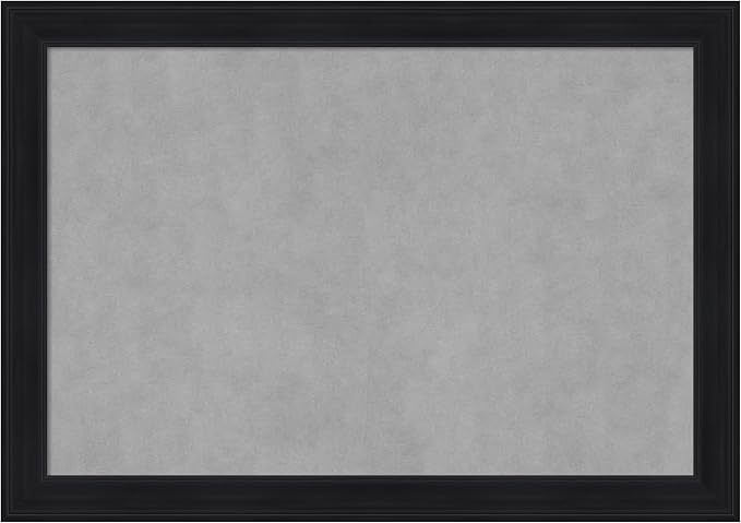 Amanti Art Black Framed Magnetic Board 29x41 Large Vision Board by AmantiArt