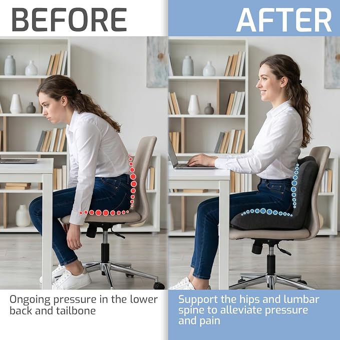 Memory Foam Seat Cushion, Office Chair Cushion - Image 5