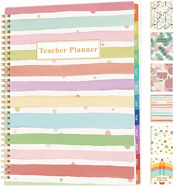 SUNEE Teacher Planner 2026-2027 Academic Year, 7 Periods Lesson Plan Book Jul by SUNEE