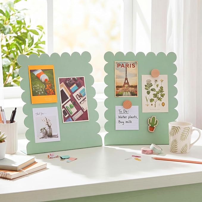 Gueevin 2 Pcs Magnet Board Standing Magnetic Metal Board - Image 5