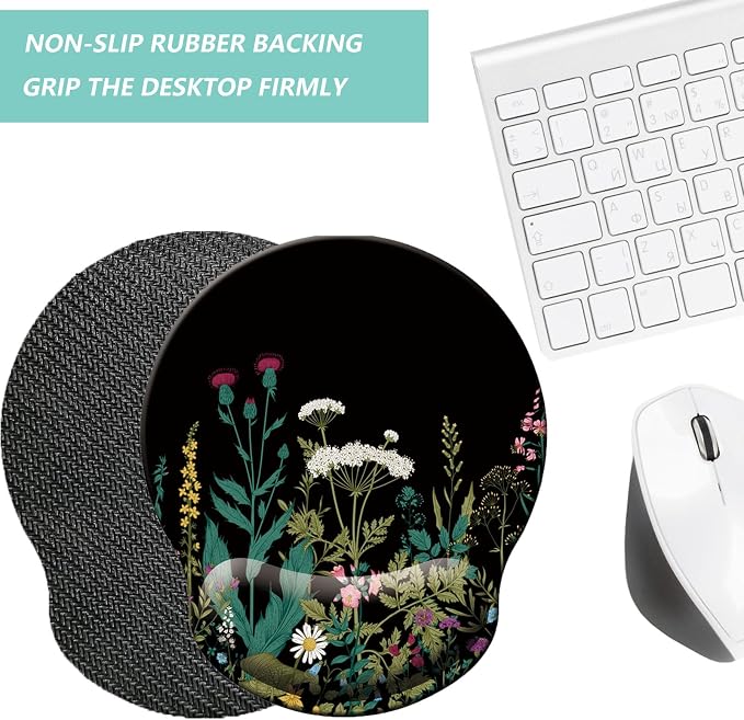 Mouse Pad with Wrist Support, Ergonomic Mouse Pad with Memory Foam Wrist Rest - Image 4