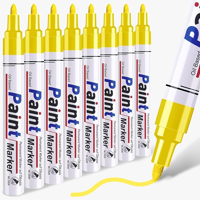 Yellow Paint Pen Permanent Paint Markers by dapawin