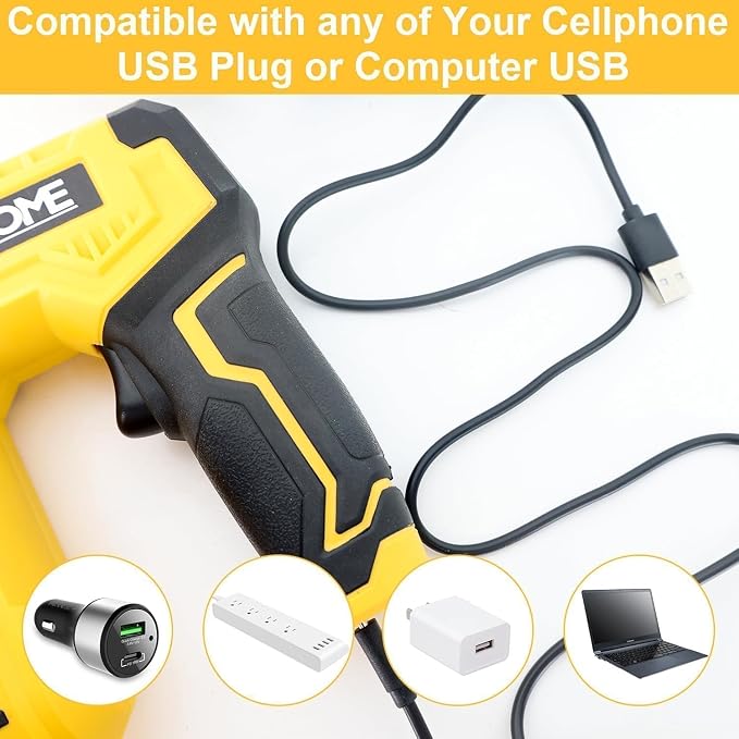 YEAHOME Electric Staple Gun, 2 in 1 Electric Light Duty Brad Nailer/Stapler - Image 4