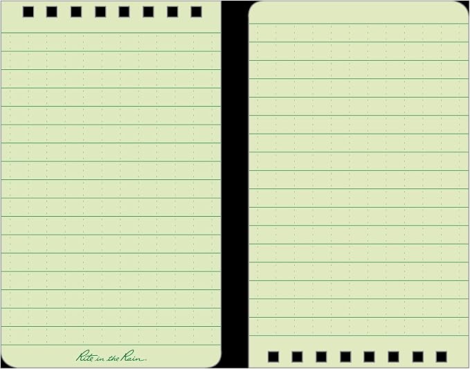 Rite in the Rain Weatherproof Top Spiral Notebook, Universal Pattern, 3 Pack - Image 5