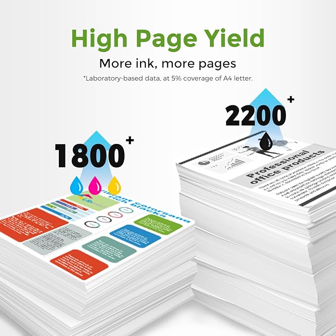 952XL Ink Cartridges Combo Pack Compatible for HP 8710 7740 Printer for HP 952 XL Black Color for HP952 OfficeJet Pro 8720 8725 8210 8715 8702 8740 7720 8730 8216 8700 Black Cyan Magenta Yellow 4 Pack-DeskLoop Office