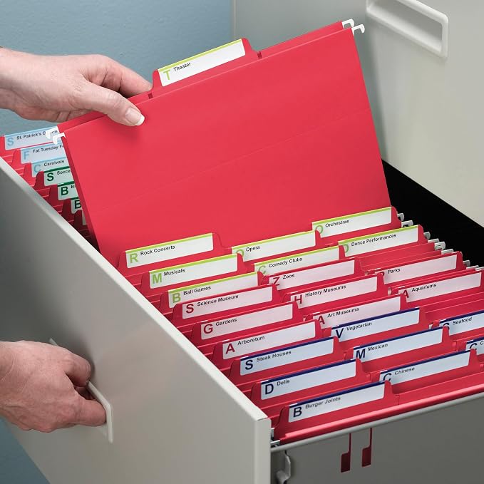 Smead FasTab Hanging File Folder, 1/3-Cut Built-in Tab, Letter Size - Image 6