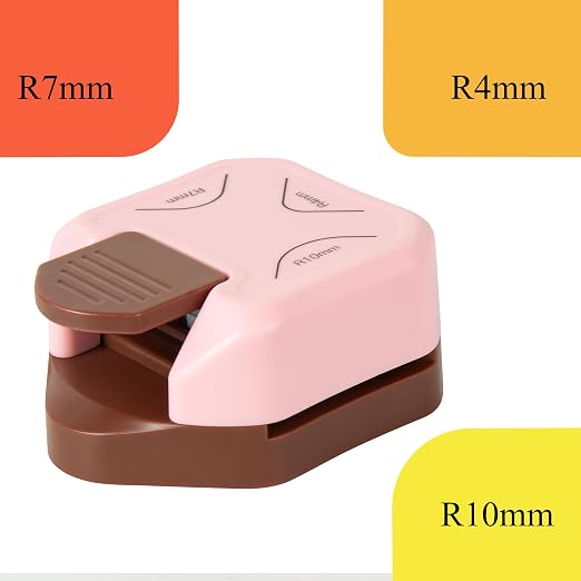 QIQQIKIN Corner Rounder Punch Pink, Paper Punches - Image 3