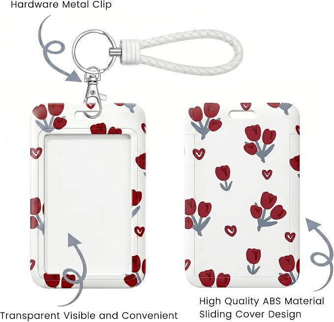 ID Card Badge Holder Key Chain - Image 3