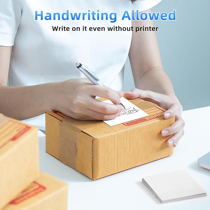 4x6 Thermal Labels, 1 Packs of 500 4x6 Fold Labels - Compatible with JADENS, ASprink, Phomemo, Rollo, Zebra, Omezizy and Other Thermal Printers-DeskLoop Office