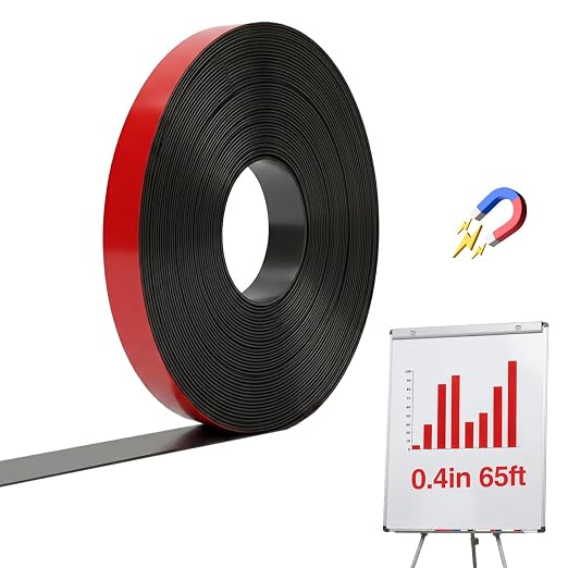 CHUNNIAO 0.4" X 65' Red Magnetic Tape by CHUNNIAOUSMARKET