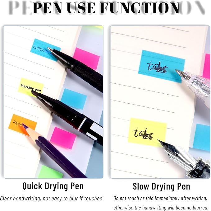 Ericter 1080 Pcs Sticky Tabs for Books, 9 Color Repositionable Annotation Page Tabs, Writable Index Flags for Notebooks, Organizing Study Office Supplies-DeskLoop Office