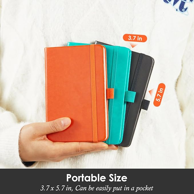 NIRMIRO 3 Pack Pocket Notebook Notepad - Image 6