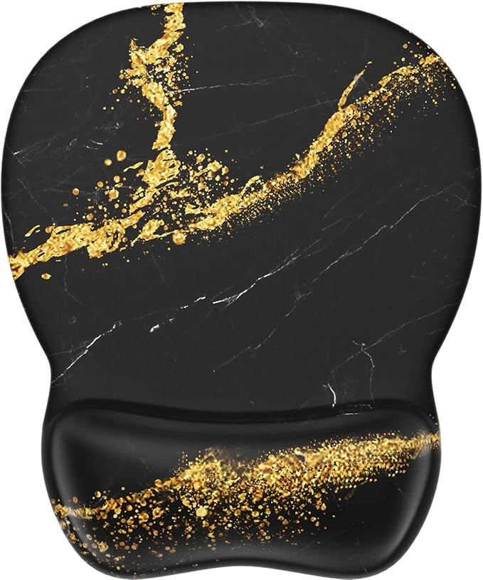 MROCO Ergonomic Mouse Pad with Gel Wrist Rest, 9.4 x 8.1 in, Gel Wrist Comfort by MROCO