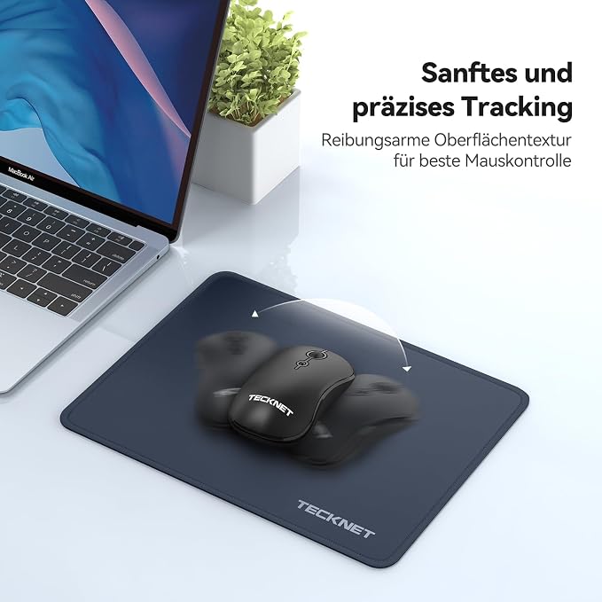 TECKNET Mouse Pad with Anti-fray Stitchin, Waterproof Surface & Non-Slip Rubber - Image 5