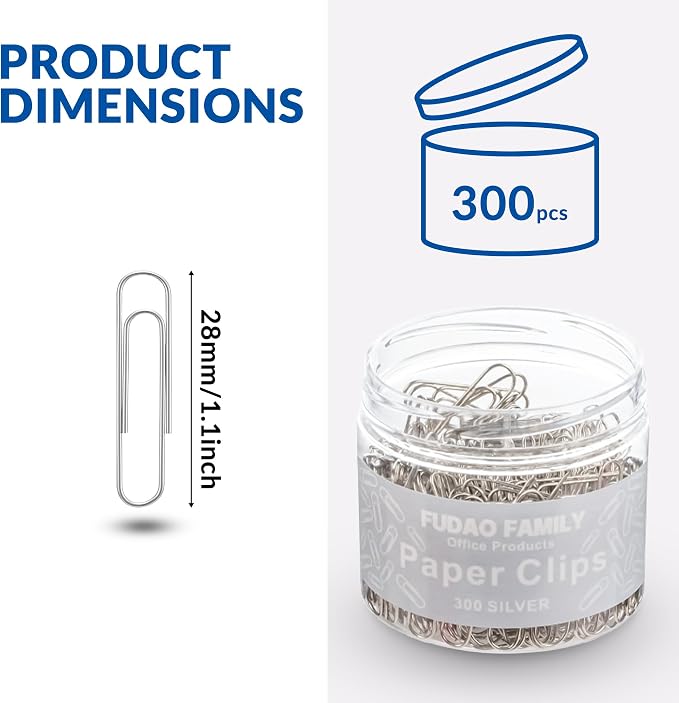 Small Paper Clips, 1.1 Inch Paper Clip - Image 2