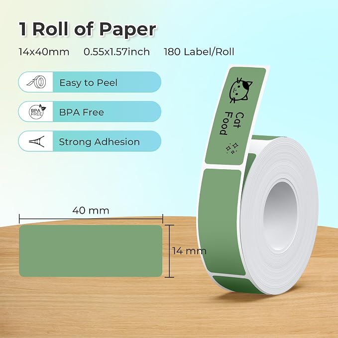 Nelko Genuine P21 Label Maker Tape, Adapted Label Print Paper, Standard - Image 2