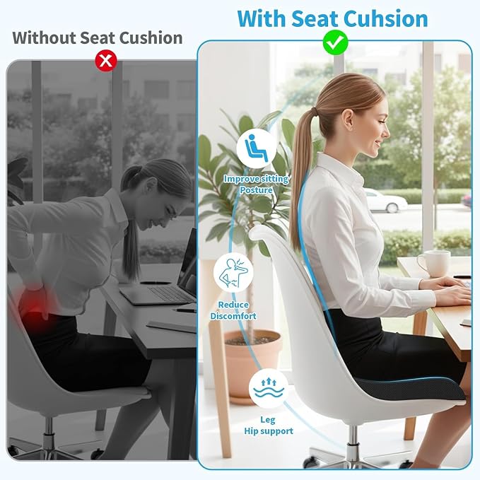 TranquilRelax 2XL Seat Cushion, Memory Foam Cushion - Image 6